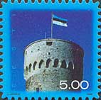 Definitive, Estonian National Flag, selfadhesive, 1v; 5.0 Kr