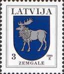 Definitive, Zemgale Coat of Arms, 1v; 3s
