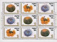 Cactuses, 3nd issue, M/S of 3 sets