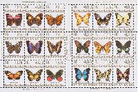 Fauna, Butterflies, 2 M/S of 9v; 10.0 R х 18