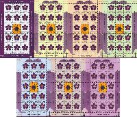 100y of the Armenian Genocide, Forget-me-not, 7 М/S of 15 sets