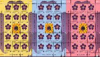 100y of the Armenian Genocide, Forget-me-not, 3 М/S of 15 sets