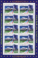 Azerbaijan - Member of the Counsil of Europa, M/S of 10v; 1000 M x 10