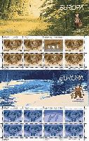 EUROPA'04, 2 Booklets of 7 sets + label