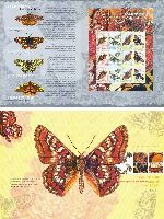 Fauna, Butterflies, Booklet; 300, 500, 800, 1200 R x 3