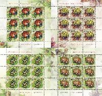 Fauna, Insects, Ladybugs, 4 М/S of 9 sets