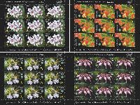Botanical garden, Orchids, 4 М/S of 6 sets