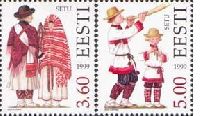 Setu Folk costumes, 2v; 3.60, 5.0 Kr