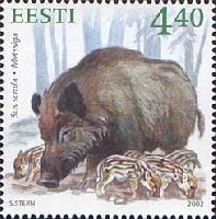 Fauna, Wild boar, 1v; 4.40 Kr