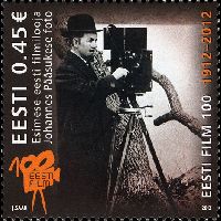 100-летие эстонского кино, 1м; 0.45 Евро
