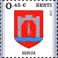 Definitive, Town Sindi Coat of Arms, selfadhesive, 1v; 0.45 EUR