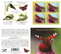 Фауна, Бабочка, самоклейка, буклет из 4м; 0.45 Евро x 4