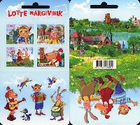 Animated cartoons "Lotte from Gadgetville", selfadhesive, Booklet; 0.55 EUR x 4