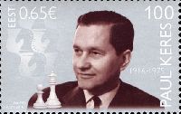 Chess player Paul Keres, 1v; 0.65 EUR