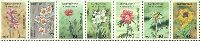Flora, Flowers, 7v in horizontal strip; 1, 3, 10, 16, 20, 30, 40t
