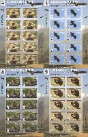 WWF, Cinereous Vulture, imperforated, 4 М/S of 10 sets