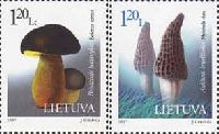 Flora, Mushrooms, 2v; 1.20 Lt x 2
