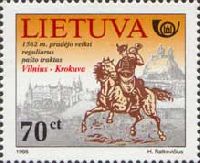 История литовской почты, 1м; 70ц