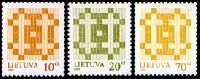 Definitives, Double Cross, 3v, glossy paper; 10, 20, 70ct