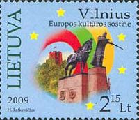 Vilnius-Culture Capital of Europa 2009, 1v; 2,35 Lt