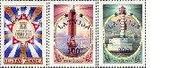3rd overprint set on USSR commemoratifs "Beacons" & "Cuba", 3v; 50, 100, 300 LV000R