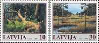 Nature reserves of Latvia, 2v; 10, 30s