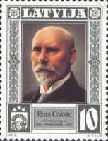 First Latvian President J.Cakste, 1v; 10s