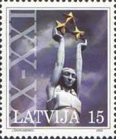 Latvia on changing of ages, Millennium, 1v; 15s