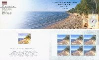 Baltic Coastal Landscapes, Booklet of 6v; 15s x 6