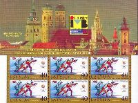 WOGames in Salt Lake’02, three sides perforation, Booklet of 6v; 40s x 6