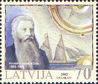 Latvian Navigators Kristians Johans Dals, 1v; 70s