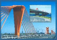Bridges of Latvia, block; 100s
