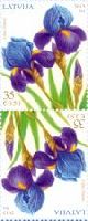 Flora, Iris, Tete-beche pair, 2v; 35s x 2