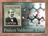 Ученый-химик Пауль Вальден, блок; 100с