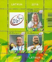 Winners of the Summer Paralympic Games in Rio de Janeiro'16, Block of 3v; 0.50 EUR x 3