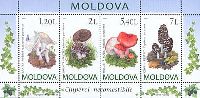 Flora, Mushrooms, M/S of 4v; 1.20, 2.0, 5.40, 7.0 L