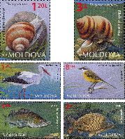 Fauna of Moldova, 6v; 1.20, 1.50, 1.75, 2.0, 3.0, 8.50 L