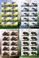 Fauna, 4 М/S of 10 sets