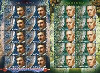 Scientists N. Tesla & A. Fleming, 2 М/S of 10 sets