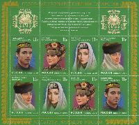 Tatarstan's Traditional Headdress, M/S of 2 sets