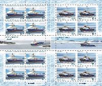 Russian Naval Fleet, 2 M/S of 8 sets & label