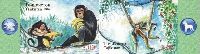 Lunar calender, Year of the Monkey, 2v in pair imperforated; 3.0 S х 2