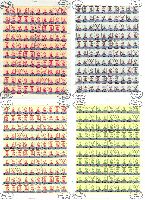 Definitives, Overprints "770y of Neva Battle" on # 118 (General A.V.Suvorov), 4 Sheets of 100v; "И" x 280, "K" x 36, "A" x 84