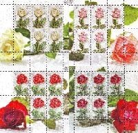 Flora, Roses, 4 М/S of 5 sets