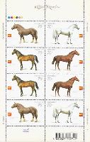 Fauna. Horses, M/S of 2 sets